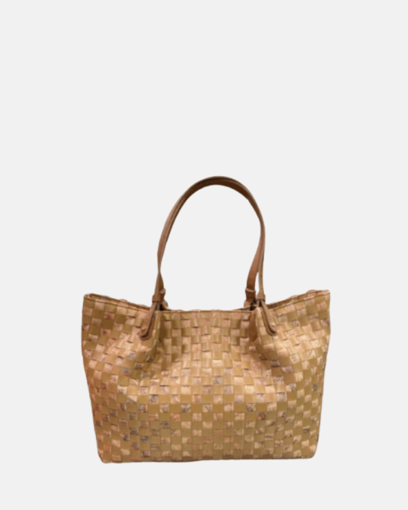 GEO TWIST SHOWLDER BAG TABACCO