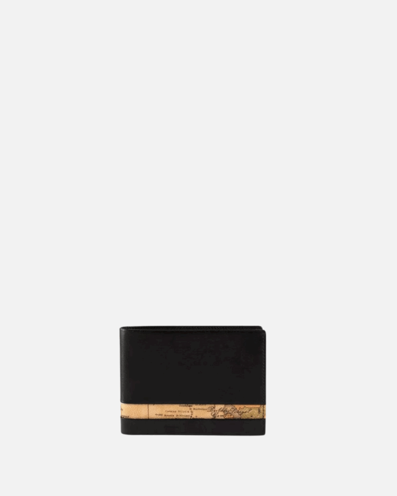 Portofol medium me shirit GEO CLASSIC Black
