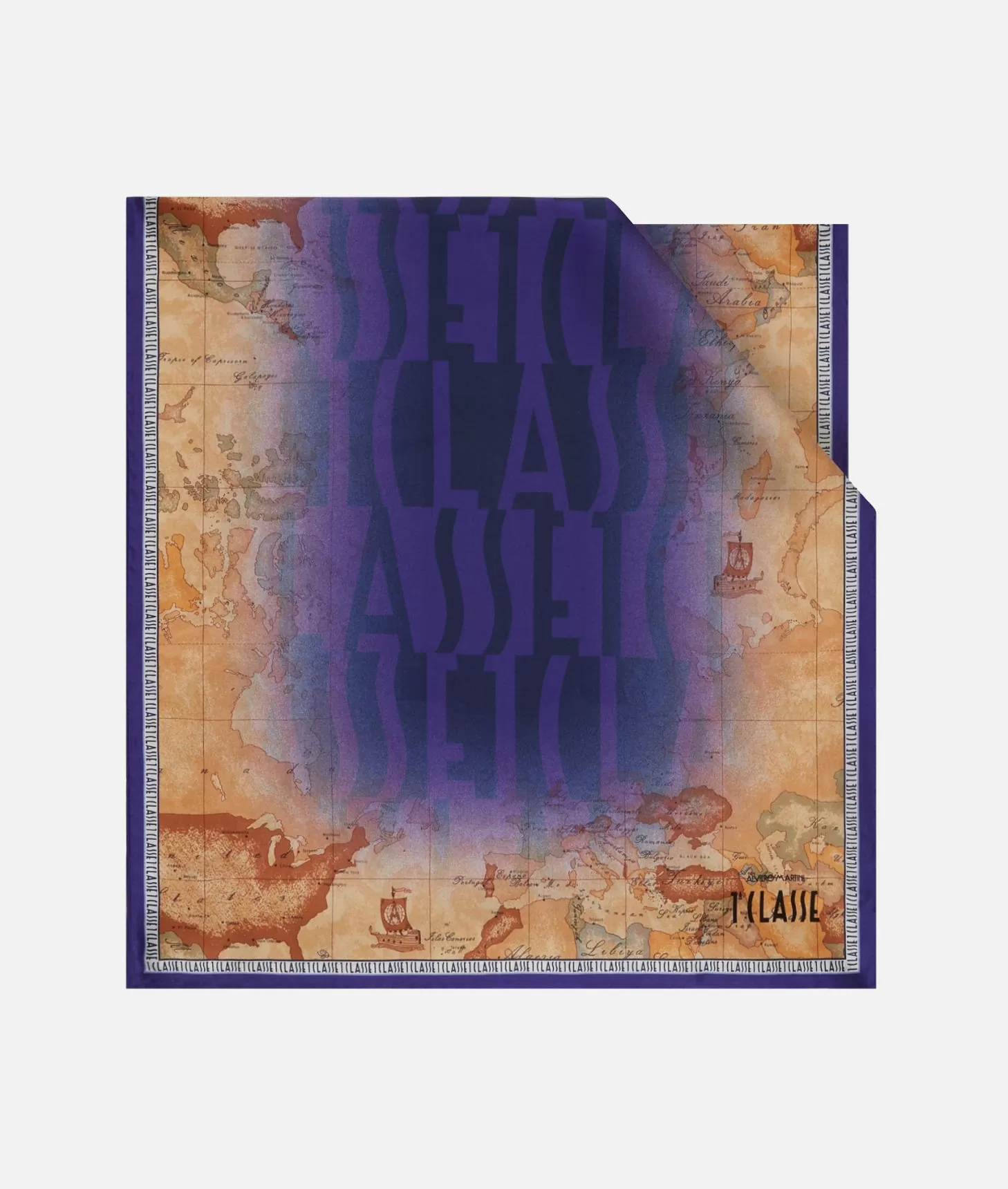 Shall 45x180 Foulard Geo Logo Indigo