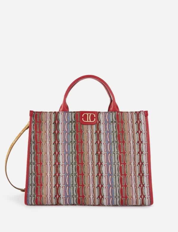 1C Jacquard cante shopping Raspberry