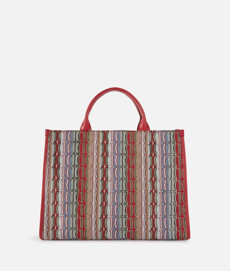 1C Jacquard cante shopping Raspberry (Copy) thumbnail 3