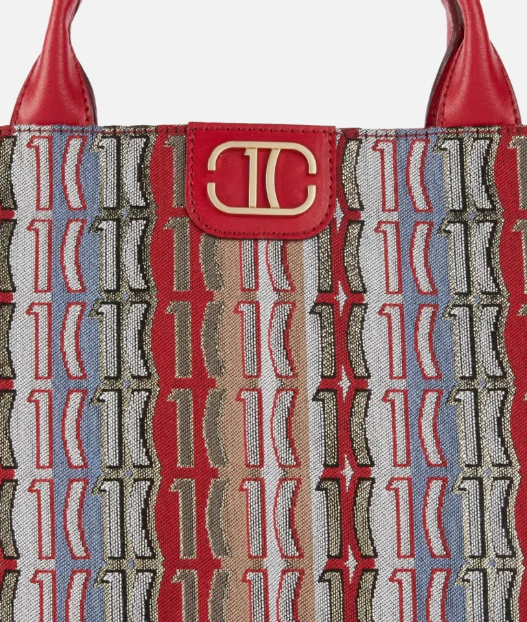 1C Jacquard cante shopping Raspberry (Copy) thumbnail 2