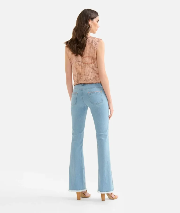 Pantallona Denim Blu Beach thumbnail 3