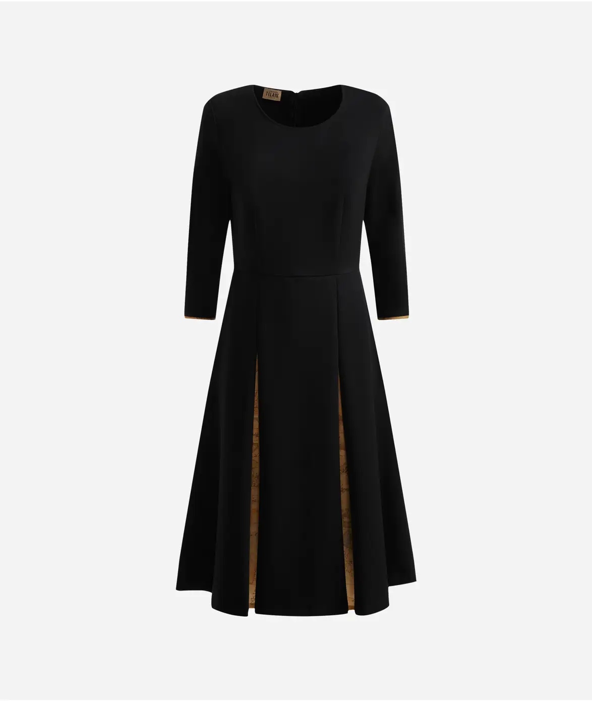 Fustan i zi me detaje Geo Classic