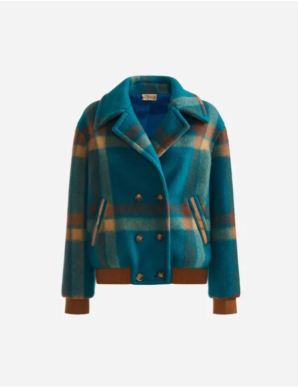 Pallto e shkurter peacock