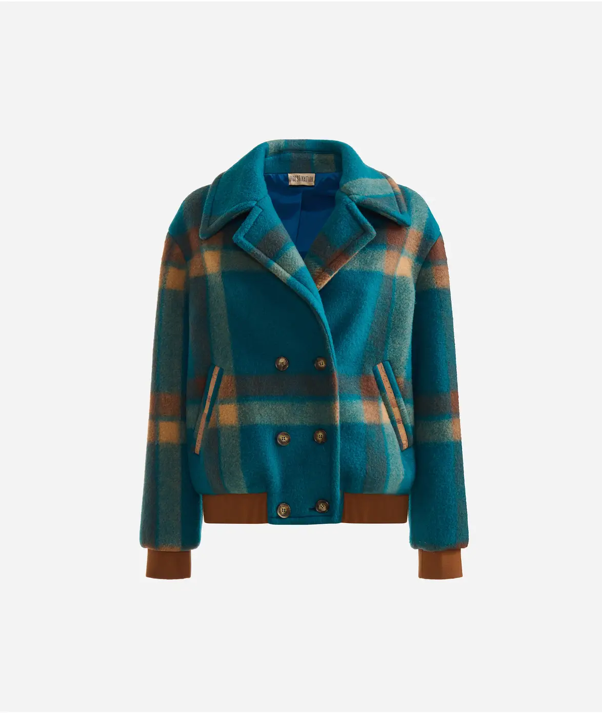 Pallto e shkurter peacock