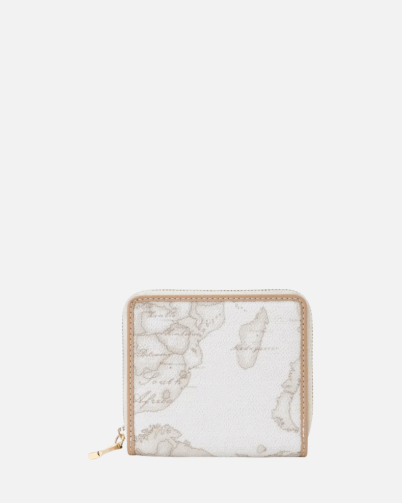 Geo Classic Small Wallet White