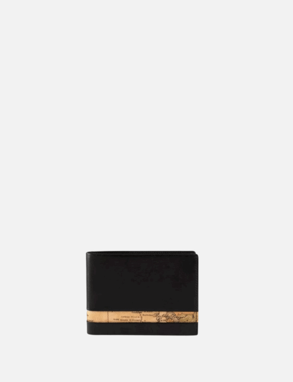 Portofol medium me shirit GEO CLASSIC Black
