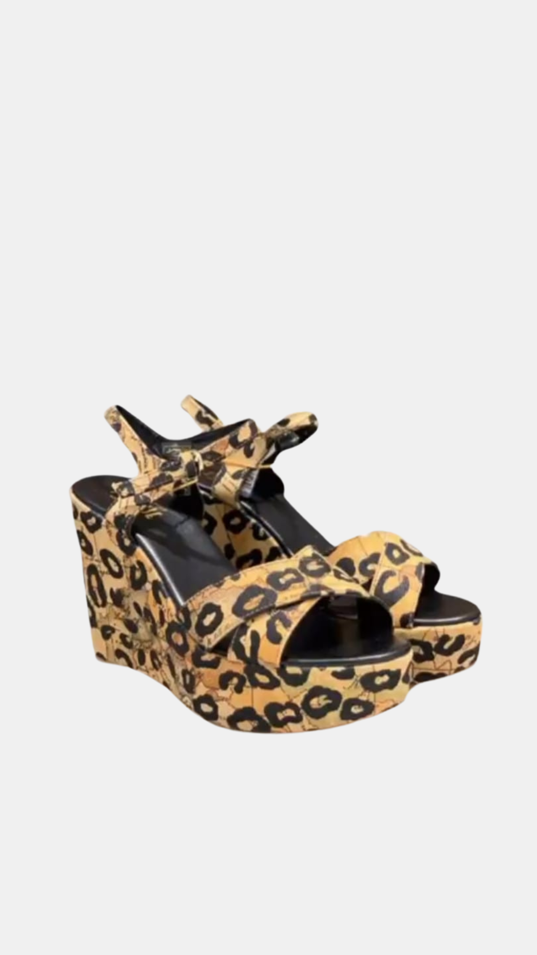 Sandale me platforme black