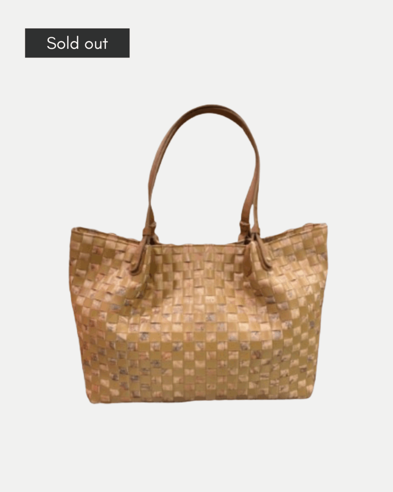 GEO TWIST SHOWLDER BAG TABACCO