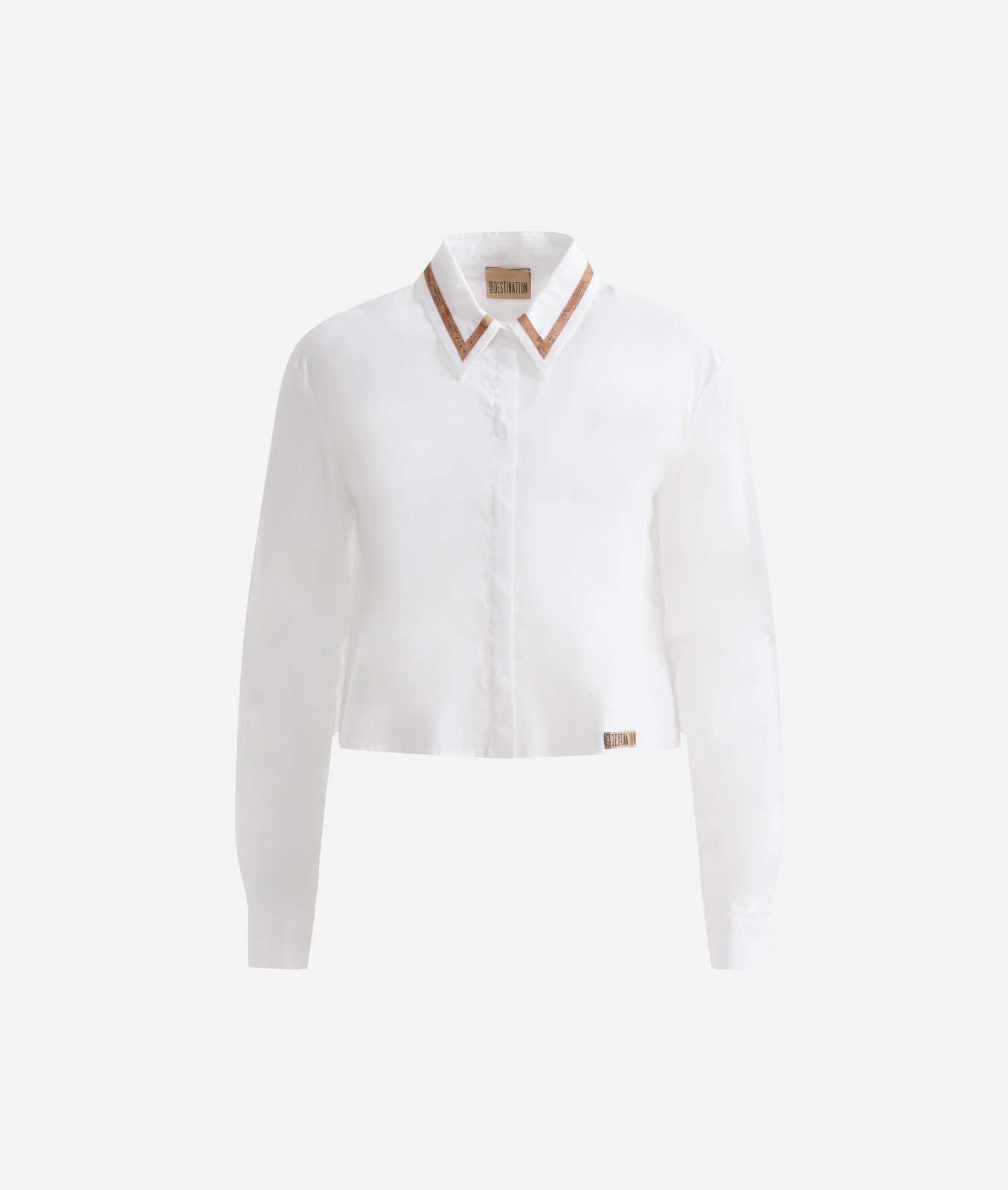 Kemishe e bardhe me detaje Geo Classic