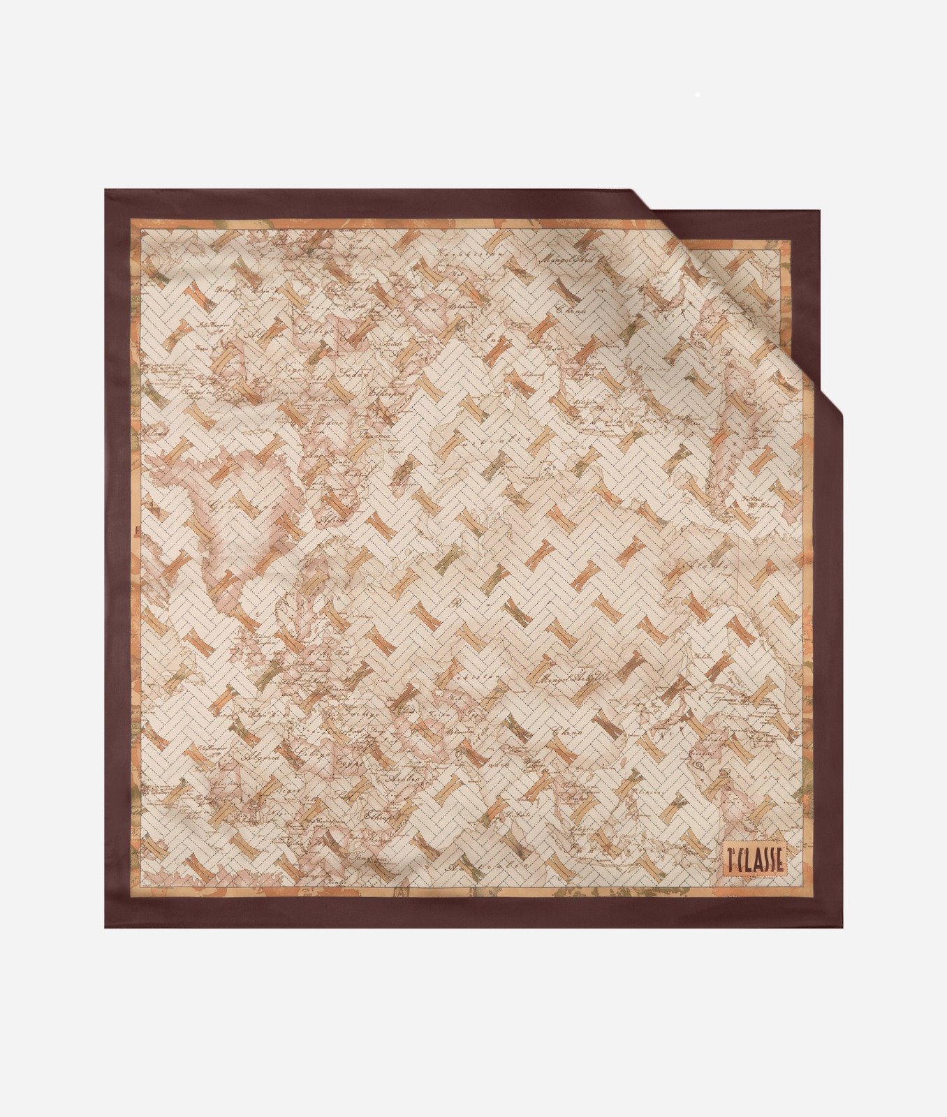 1C Matelassé Shall 75x75 Kafe