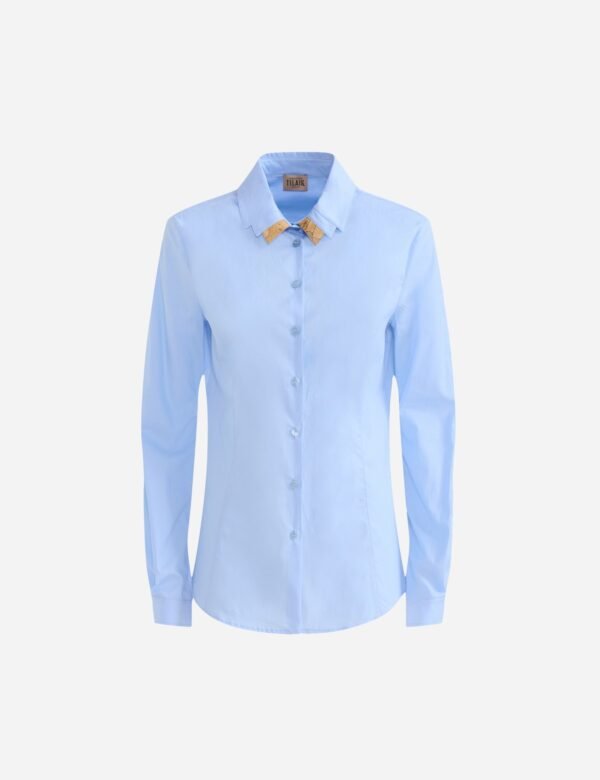 Kemishe blu me detaje Geo Classic