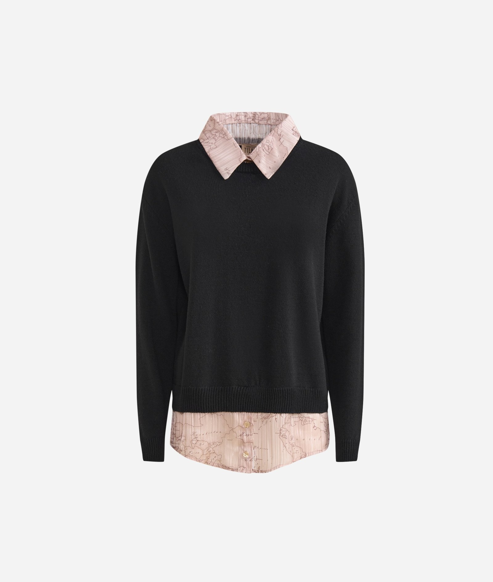 Pulover me detaje kemishe