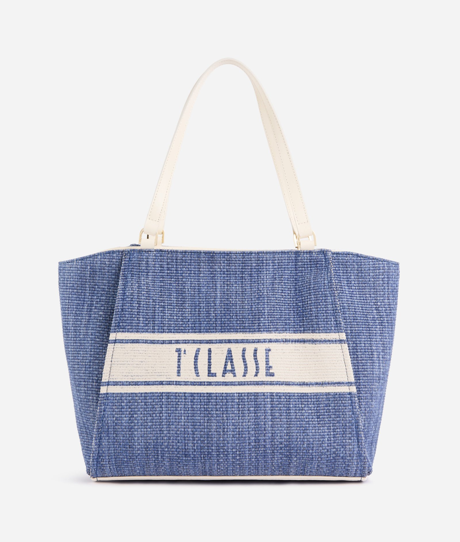 Rafia Coast shopper bag Pacific Blue