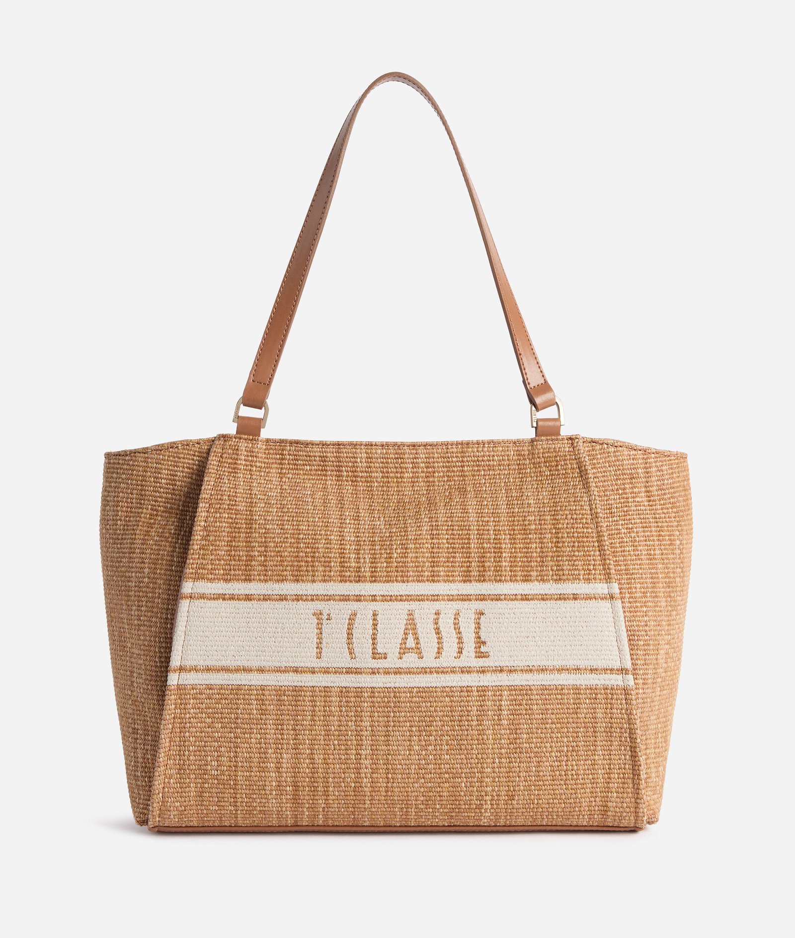 Rafia Coast shopper bag Tan