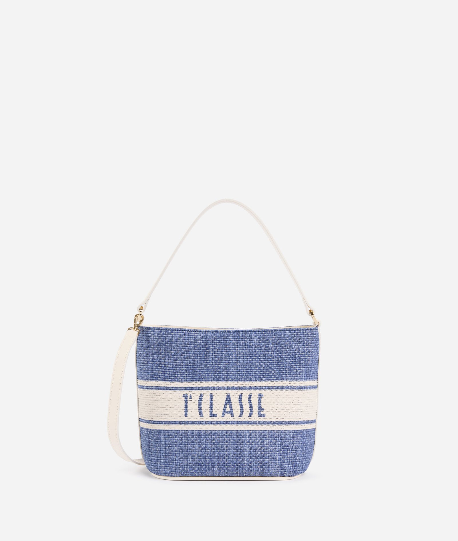 Rafia Coast Bucket Bag Blue