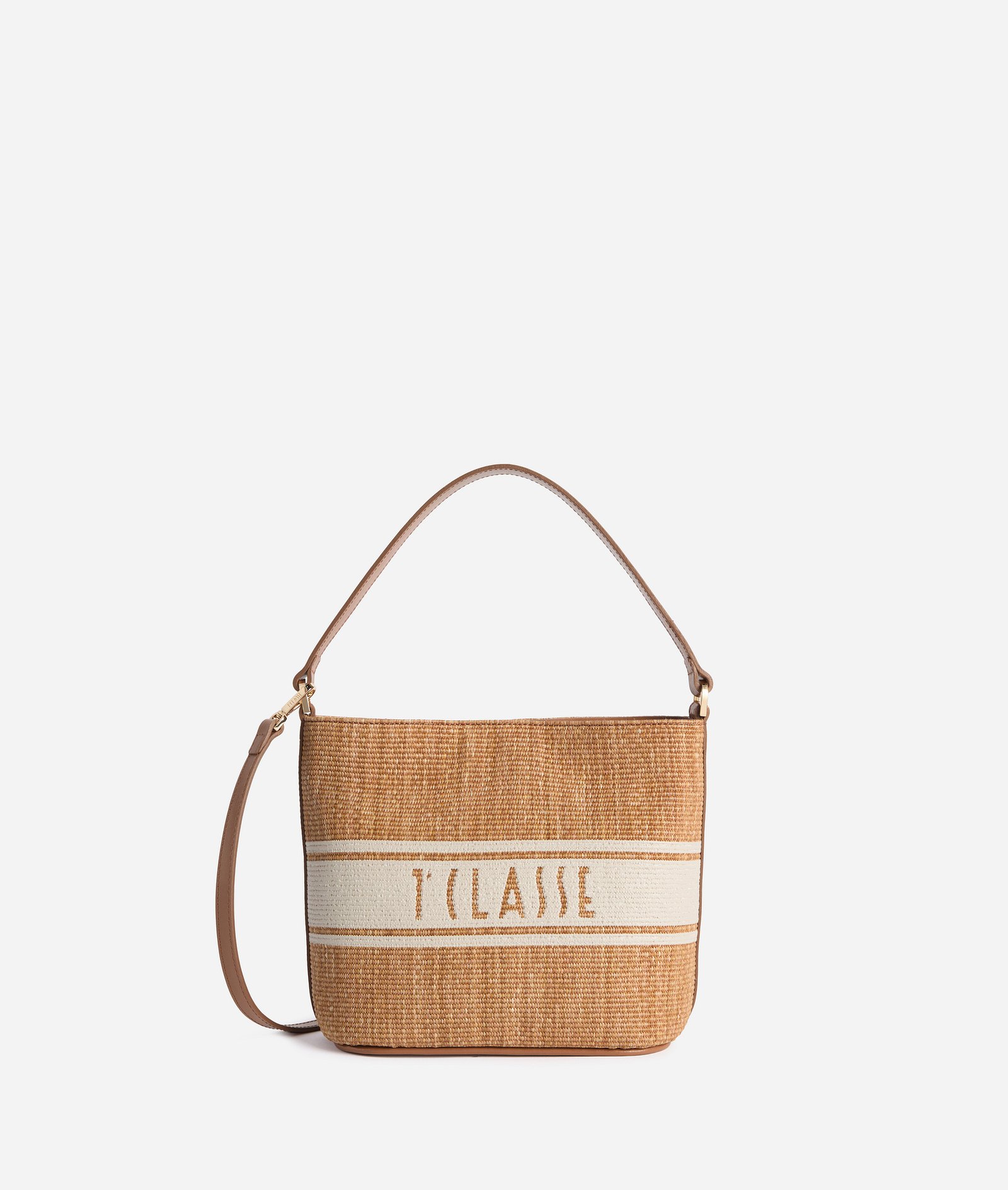 Rafia Coast Bucket Bag Tan