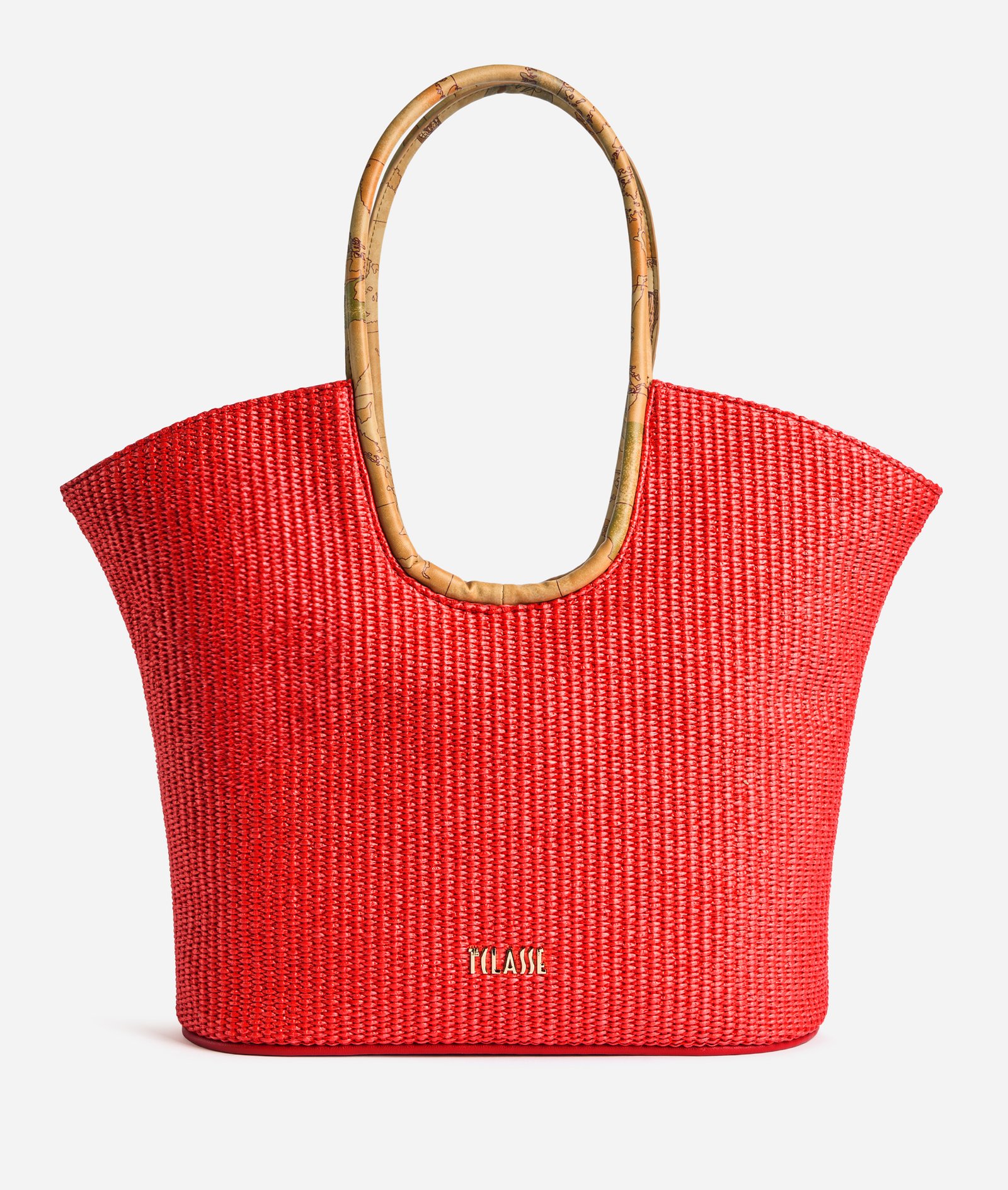 Sunny Rafia shopper bag Poppy Red