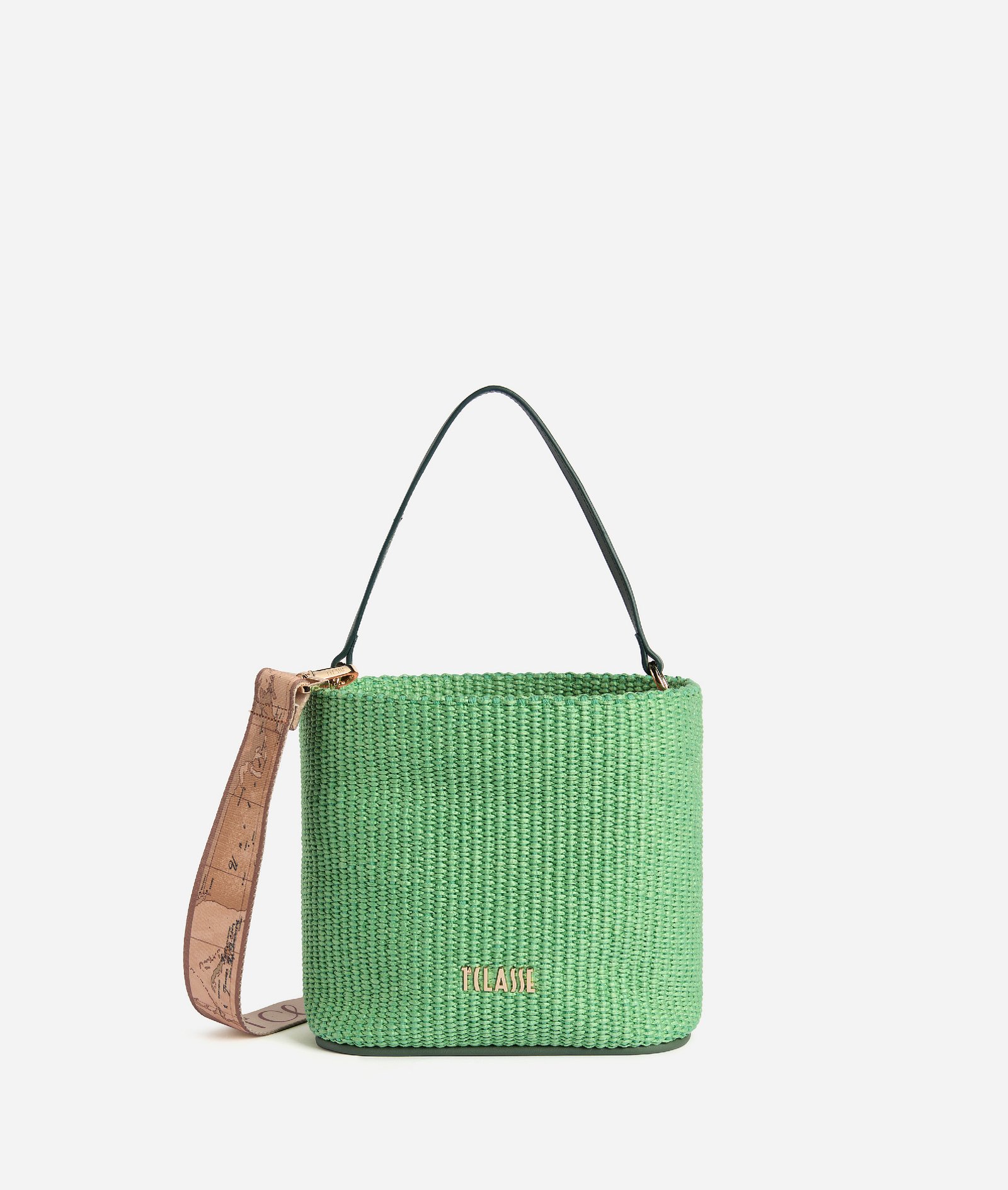 Sunny Rafia bucket bag Light Green