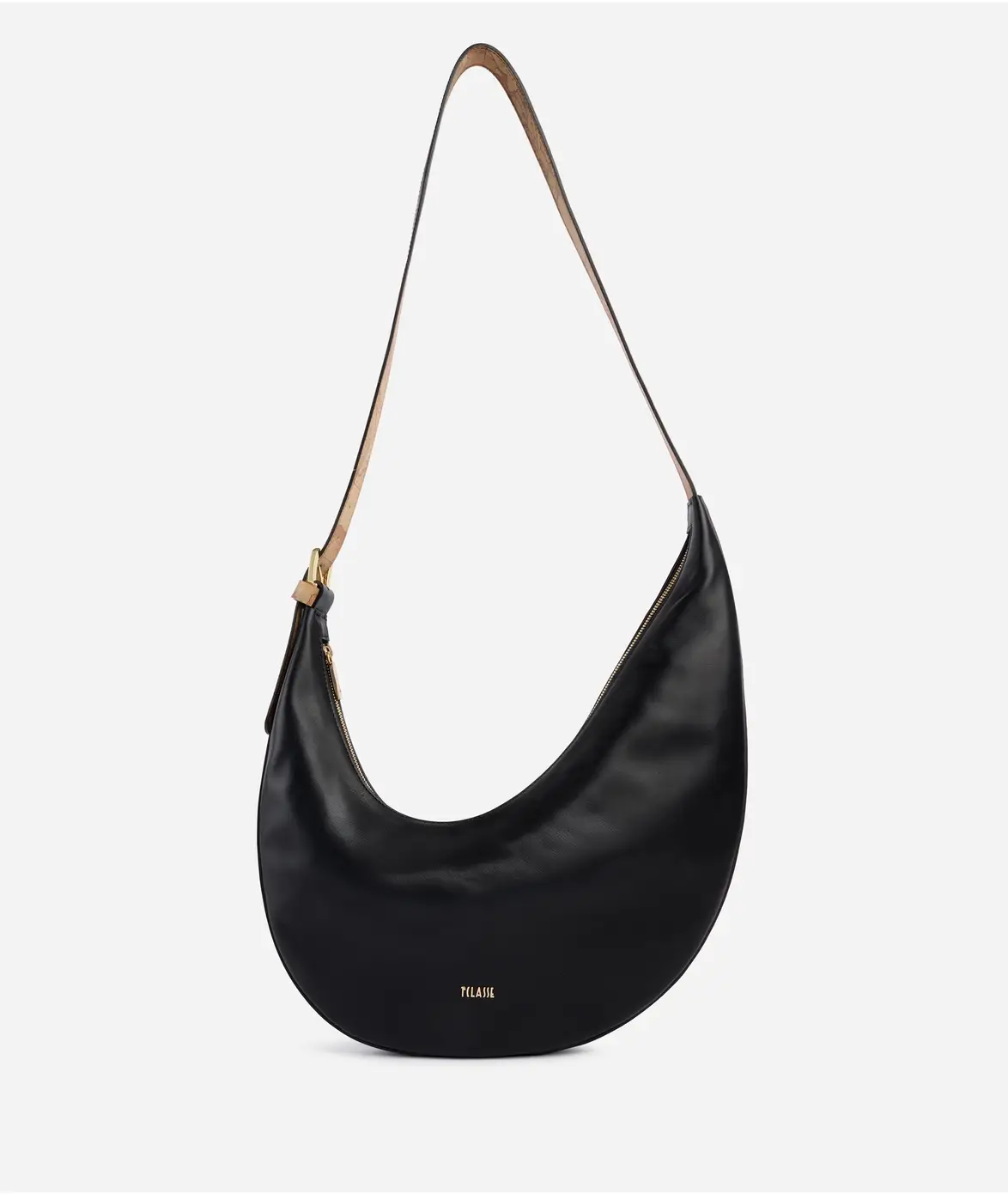 RISING MOON LEATHER BAG BLACK