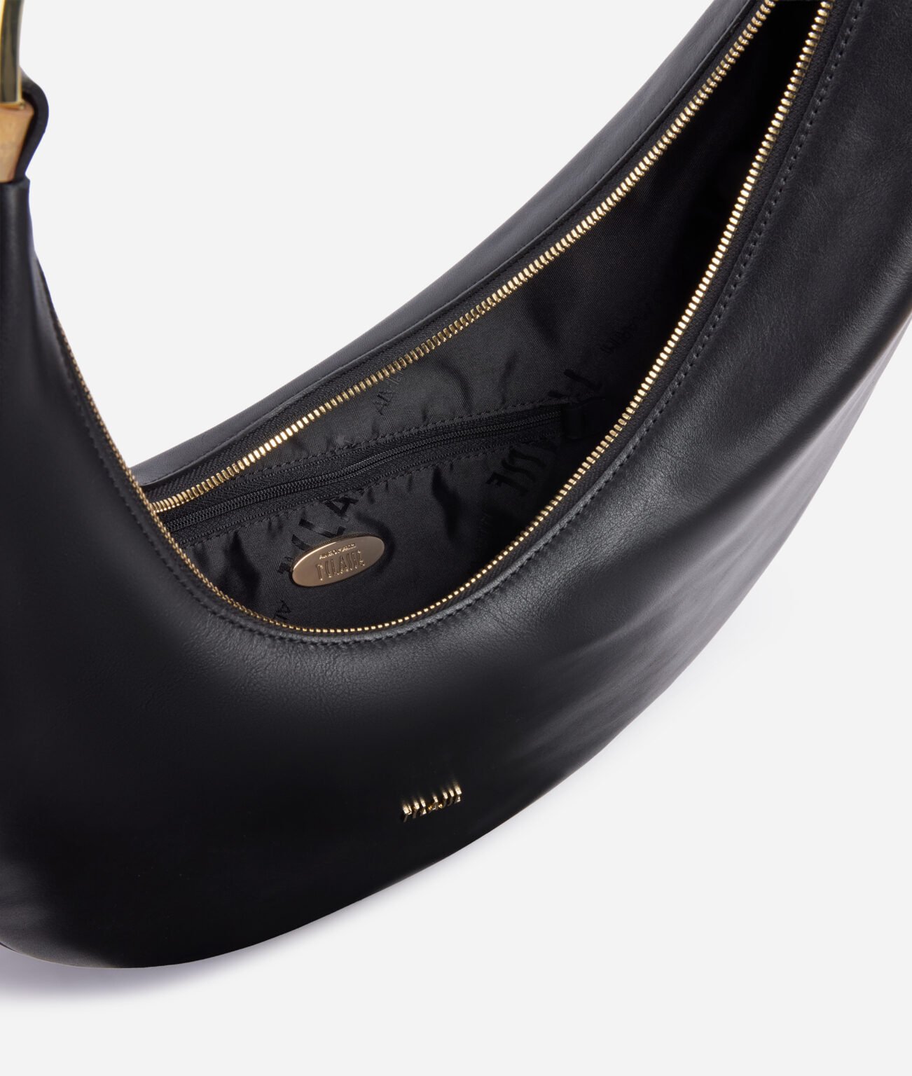 RISING MOON LEATHER BAG BLACK thumbnail 3