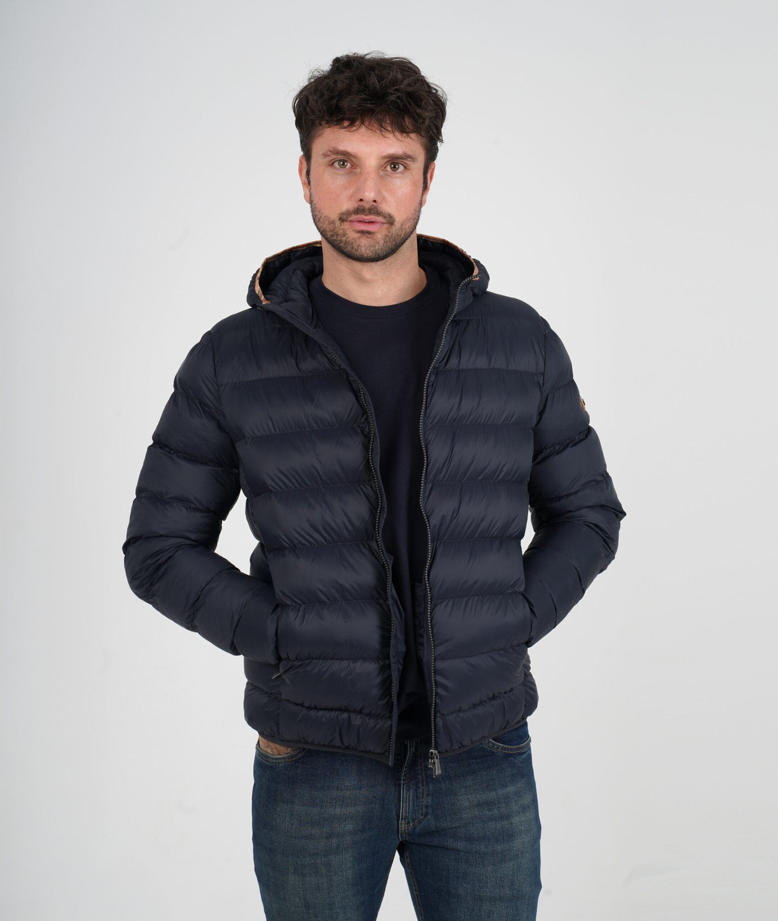 XHUP MESHKUJSH ME DETAJ GEO NAVY BLUE